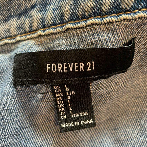 Forever 21 Ripped Jean Jacket - Picture 4 of 4